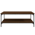 vidaXL Măsuță de cafea, stejar maro, 100x100x40 cm, lemn prelucrat vidaXL Măsuță de cafea, stejar maro, 100x100x40 cm, lemn prelucrat