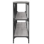 vidaXL Masă consolă gri sonoma 180x30x75 cm Lemn prelucrat și fier vidaXL Masă consolă gri sonoma 180x30x75 cm Lemn prelucrat și fier
