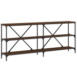 vidaXL Masă consolă stejar maro 180x30x75 cm lemn prelucrat și fier vidaXL Masă consolă stejar maro 180x30x75 cm lemn prelucrat și fier