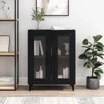 vidaXL Servantă, negru, 69,5x34x90 cm, lemn prelucrat vidaXL Servantă, negru, 69,5x34x90 cm, lemn prelucrat