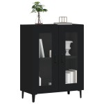 vidaXL Servantă, negru, 69,5x34x90 cm, lemn prelucrat vidaXL Servantă, negru, 69,5x34x90 cm, lemn prelucrat