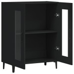 vidaXL Servantă, negru, 69,5x34x90 cm, lemn prelucrat vidaXL Servantă, negru, 69,5x34x90 cm, lemn prelucrat