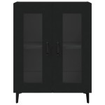 vidaXL Servantă, negru, 69,5x34x90 cm, lemn prelucrat vidaXL Servantă, negru, 69,5x34x90 cm, lemn prelucrat