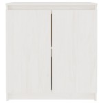vidaXL Dulap lateral, alb, 60x36x65 cm, lemn masiv de pin