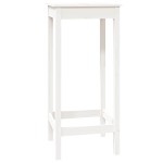 vidaXL Masă de bar, alb, 50x50x110 cm, lemn masiv de pin vidaXL Masă de bar, alb, 50x50x110 cm, lemn masiv de pin