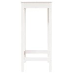 vidaXL Masă de bar, alb, 50x50x110 cm, lemn masiv de pin vidaXL Masă de bar, alb, 50x50x110 cm, lemn masiv de pin