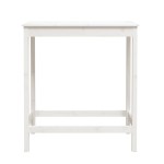 vidaXL Masă de bar, alb, 100x50x110 cm, lemn masiv de pin vidaXL Masă de bar, alb, 100x50x110 cm, lemn masiv de pin