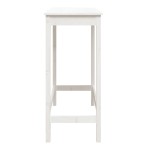 vidaXL Masă de bar, alb, 100x50x110 cm, lemn masiv de pin vidaXL Masă de bar, alb, 100x50x110 cm, lemn masiv de pin