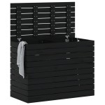 vidaXL Coș de rufe, negru, 88,5x44x66 cm, lemn masiv de pin vidaXL Coș de rufe, negru, 88,5x44x66 cm, lemn masiv de pin