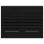 vidaXL Coș de rufe, negru, 88,5x44x66 cm, lemn masiv de pin vidaXL Coș de rufe, negru, 88,5x44x66 cm, lemn masiv de pin