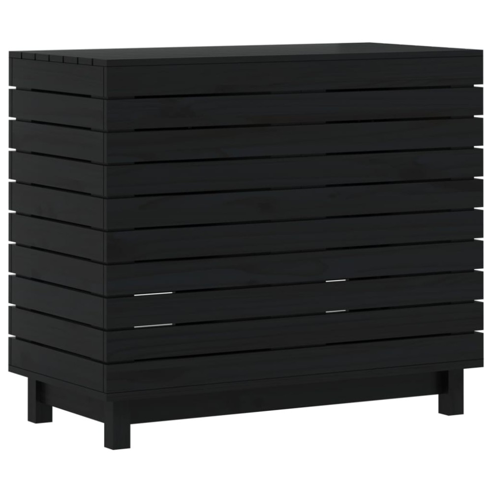 vidaXL Coș de rufe, 88,5x44x76 cm, lemn masiv de pin