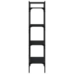 vidaXL Bibliotecă cu 4 niveluri, negru, 56x31,5x138,5 cm lemn compozit vidaXL Bibliotecă cu 4 niveluri, negru, 56x31,5x138,5 cm lemn compozit