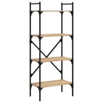 vidaXL Bibliotecă cu 4 niveluri, stejar sonoma, 56x31,5x138,5 cm, lemn vidaXL Bibliotecă cu 4 niveluri, stejar sonoma, 56x31,5x138,5 cm, lemn