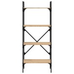 vidaXL Bibliotecă cu 4 niveluri, stejar sonoma, 56x31,5x138,5 cm, lemn vidaXL Bibliotecă cu 4 niveluri, stejar sonoma, 56x31,5x138,5 cm, lemn