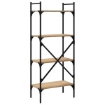 vidaXL Bibliotecă cu 4 niveluri, stejar sonoma, 56x31,5x138,5 cm, lemn vidaXL Bibliotecă cu 4 niveluri, stejar sonoma, 56x31,5x138,5 cm, lemn
