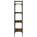 vidaXL Bibliotecă cu 4 niveluri, stejar fumuriu, 56x31,5x138,5 cm lemn vidaXL Bibliotecă cu 4 niveluri, stejar fumuriu, 56x31,5x138,5 cm lemn