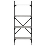 vidaXL Bibliotecă cu 4 niveluri, gri sonoma, 56x31,5x138,5 cm, lemn vidaXL Bibliotecă cu 4 niveluri, gri sonoma, 56x31,5x138,5 cm, lemn