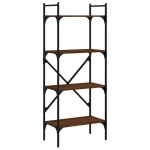 vidaXL Bibliotecă cu 4 niveluri, stejar maro, 56x31,5x138,5 cm, lemn vidaXL Bibliotecă cu 4 niveluri, stejar maro, 56x31,5x138,5 cm, lemn