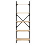 vidaXL Bibliotecă cu 5 niveluri, stejar sonoma, 56x31,5x174 cm, lemn