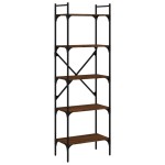 vidaXL Bibliotecă cu 5 niveluri, stejar maro, 56x31,5x174 cm, lemn vidaXL Bibliotecă cu 5 niveluri, stejar maro, 56x31,5x174 cm, lemn