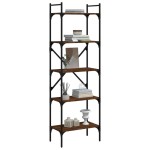 vidaXL Bibliotecă cu 5 niveluri, stejar maro, 56x31,5x174 cm, lemn vidaXL Bibliotecă cu 5 niveluri, stejar maro, 56x31,5x174 cm, lemn
