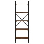 vidaXL Bibliotecă cu 5 niveluri, stejar maro, 56x31,5x174 cm, lemn vidaXL Bibliotecă cu 5 niveluri, stejar maro, 56x31,5x174 cm, lemn