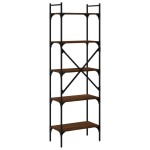 vidaXL Bibliotecă cu 5 niveluri, stejar maro, 56x31,5x174 cm, lemn vidaXL Bibliotecă cu 5 niveluri, stejar maro, 56x31,5x174 cm, lemn