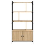 vidaXL Bibliotecă cu uși stejar sonoma 76,5x30x154,5 cm lemn compozit