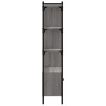 vidaXL Bibliotecă cu uși gri sonoma 76,5x30x154,5 cm lemn compozit