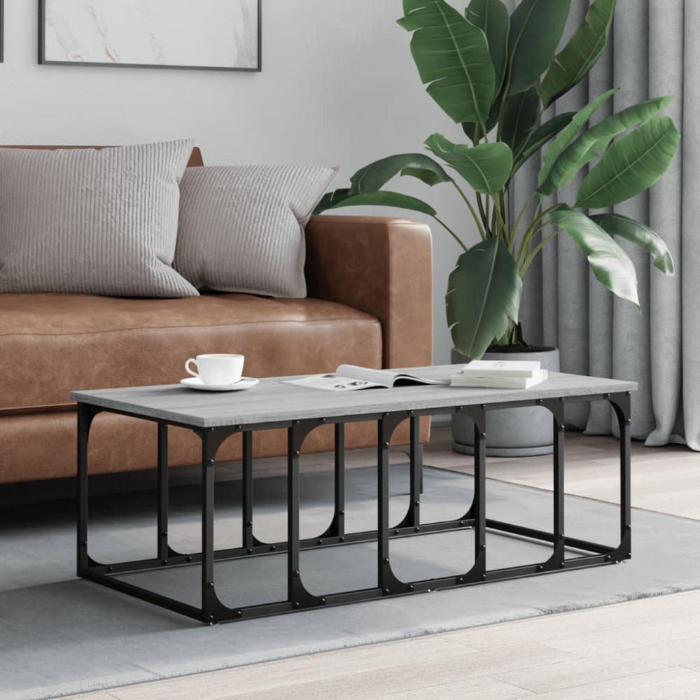 vidaXL Măsuță de cafea, gri sonoma, 100x50x35,5 cm, lemn prelucrat