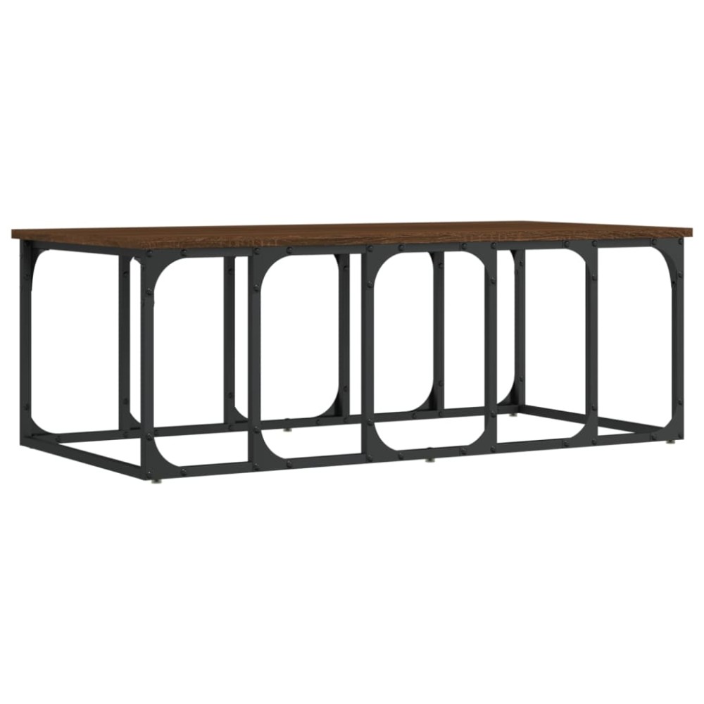vidaXL Măsuță de cafea, stejar maro, 100x50x35,5 cm, lemn prelucrat