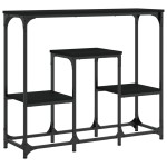 vidaXL Măsuță consolă, negru, 89,5x28x76 cm, lemn prelucrat vidaXL Măsuță consolă, negru, 89,5x28x76 cm, lemn prelucrat