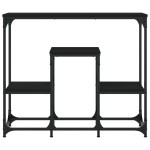vidaXL Măsuță consolă, negru, 89,5x28x76 cm, lemn prelucrat vidaXL Măsuță consolă, negru, 89,5x28x76 cm, lemn prelucrat