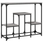 vidaXL Măsuță consolă, gri sonoma, 89,5x28x76 cm, lemn prelucrat vidaXL Măsuță consolă, gri sonoma, 89,5x28x76 cm, lemn prelucrat