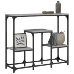 vidaXL Măsuță consolă, gri sonoma, 89,5x28x76 cm, lemn prelucrat vidaXL Măsuță consolă, gri sonoma, 89,5x28x76 cm, lemn prelucrat