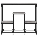 vidaXL Măsuță consolă, gri sonoma, 89,5x28x76 cm, lemn prelucrat vidaXL Măsuță consolă, gri sonoma, 89,5x28x76 cm, lemn prelucrat