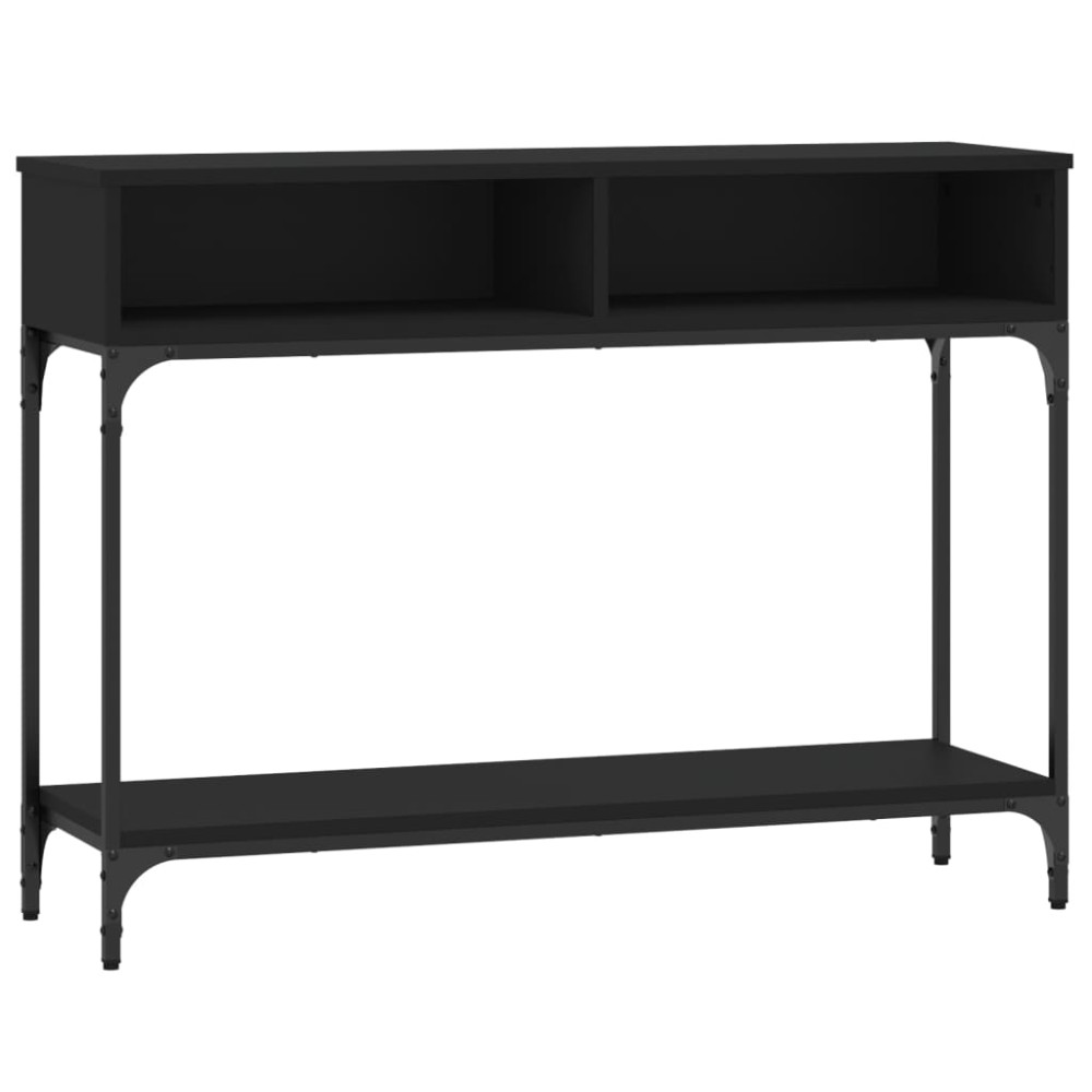 vidaXL Măsuță consolă, negru, 100x30,5x75 cm, lemn compozit