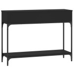 vidaXL Măsuță consolă, negru, 100x30,5x75 cm, lemn compozit vidaXL Măsuță consolă, negru, 100x30,5x75 cm, lemn compozit