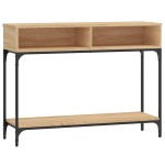 vidaXL Măsuță consolă, stejar sonoma, 100x30,5x75 cm, lemn prelucrat vidaXL Măsuță consolă, stejar sonoma, 100x30,5x75 cm, lemn prelucrat