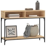 vidaXL Măsuță consolă, stejar sonoma, 100x30,5x75 cm, lemn prelucrat vidaXL Măsuță consolă, stejar sonoma, 100x30,5x75 cm, lemn prelucrat