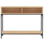 vidaXL Măsuță consolă, stejar sonoma, 100x30,5x75 cm, lemn prelucrat vidaXL Măsuță consolă, stejar sonoma, 100x30,5x75 cm, lemn prelucrat