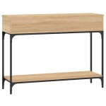 vidaXL Măsuță consolă, stejar sonoma, 100x30,5x75 cm, lemn prelucrat vidaXL Măsuță consolă, stejar sonoma, 100x30,5x75 cm, lemn prelucrat