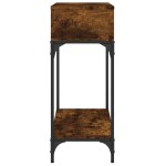 vidaXL Măsuță consolă, stejar fumuriu, 100x30,5x75 cm, lemn prelucrat vidaXL Măsuță consolă, stejar fumuriu, 100x30,5x75 cm, lemn prelucrat