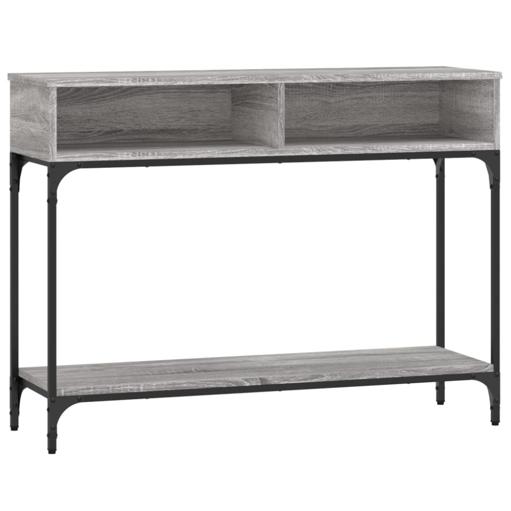vidaXL Măsuță consolă, gri sonoma, 100x30,5x75 cm, lemn prelucrat