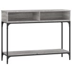 vidaXL Măsuță consolă, gri sonoma, 100x30,5x75 cm, lemn prelucrat vidaXL Măsuță consolă, gri sonoma, 100x30,5x75 cm, lemn prelucrat