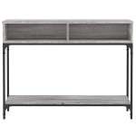 vidaXL Măsuță consolă, gri sonoma, 100x30,5x75 cm, lemn prelucrat vidaXL Măsuță consolă, gri sonoma, 100x30,5x75 cm, lemn prelucrat