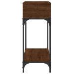 vidaXL Măsuță consolă, stejar maro, 100x30,5x75 cm, lemn prelucrat vidaXL Măsuță consolă, stejar maro, 100x30,5x75 cm, lemn prelucrat