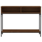 vidaXL Măsuță consolă, stejar maro, 100x30,5x75 cm, lemn prelucrat vidaXL Măsuță consolă, stejar maro, 100x30,5x75 cm, lemn prelucrat
