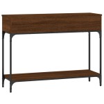 vidaXL Măsuță consolă, stejar maro, 100x30,5x75 cm, lemn prelucrat vidaXL Măsuță consolă, stejar maro, 100x30,5x75 cm, lemn prelucrat