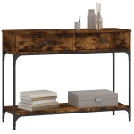 vidaXL Măsuță consolă, stejar fumuriu, 100x34,5x75 cm, lemn prelucrat vidaXL Măsuță consolă, stejar fumuriu, 100x34,5x75 cm, lemn prelucrat